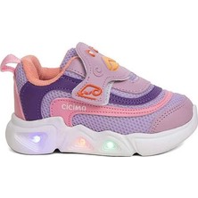 Ns Little Kız Çocuk Lila, Pembe, Mor Renkli Sneaker, Ortopedik Çocuk Spor Ayakkabı