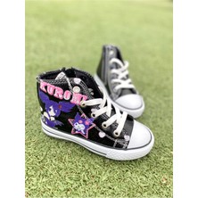 Ns Little Kuromi  Baskılı Kız Çocuk Sneaker, Ortopedik, Düz Tabanlı.
