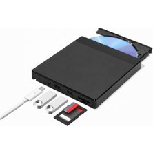 World Of The World Harici Dvd-Rw USB 3.0 + Sd Telefon Kart Okuyucu + 3.0 USB Hub