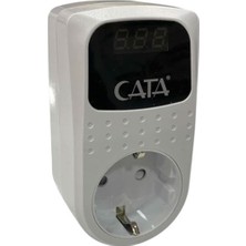 Cata CT-9187 Tekli Dijital Göstergeli Akım Koruma Priz Regülator 150 - 280 V 4000 W Güvenli Voltaj Elektrik