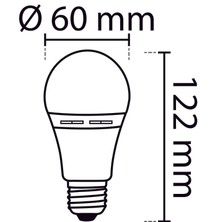 Noas YL95-0711 Şarjlı LED Ampul Beyaz 7W