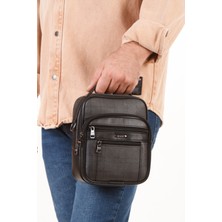 Newish Polo Erkek Ekose Deri El ve Omuz Çantası newpolo281