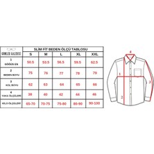Gömlek Galerisi Slim Fit Dar Kesim Düz Erkek Pamuk Gömlek
