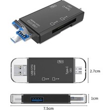 Soylu Elektronik Kart Okuyucu Type-C Micro USB Otg Sd Kart/micro Sd Kart Çok Fonksiyonlu Çevirici