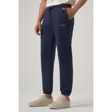 Than Lacivert Nakış Detaylı Relaxed Fit Jogger