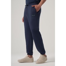 Jully Lacivert Nakış Detaylı Relaxed Fit Jogger