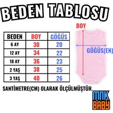 Mnk Baby & Kids Annesinin Minik Prensesi Kalpli Baskılı Bebek Body Zıbın Çıtçıtlı Badi