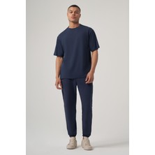 Jules Lacivert Oversize Basic Tişört