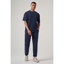 Jules Lacivert Oversize Basic Tişört