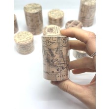 4'lü Retro Washi Tape Sticker/ Bant (4 Adet Farklı Ölçülerde)