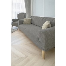 Baqdo Jakarlı Çubuk, Düz Desen 3+3+1+1 Lastikli Koltuk ,kanepe ,çekyat Örtüsü ,kılıfı Esnekli 3311 Takımı