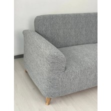 Baqdo Jakarlı Çubuk, Düz Desen 3+3+1+1 Lastikli Koltuk ,kanepe ,çekyat Örtüsü ,kılıfı Esnekli 3311 Takımı