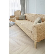Baqdo Jakarlı Çubuk, Düz Desen 3+3+1+1 Lastikli Koltuk ,kanepe ,çekyat Örtüsü ,kılıfı Esnekli 3311 Takımı
