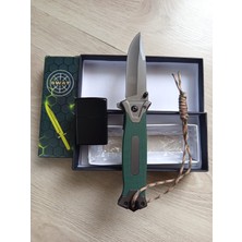 Swat marka Browning model Yarı Otomatik Mekanizmalı Çakı Bıçak Kamp Ekipmanı Acil Yardım Malzemesi 22 cm