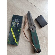 Swat marka Browning model Yarı Otomatik Mekanizmalı Çakı Bıçak Kamp Ekipmanı Acil Yardım Malzemesi 22 cm