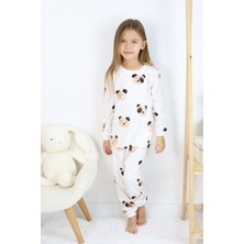 Harika Kids Kız Çocuk Interlok Kumaş Orta Kalınlıkta Pamuklu Pijama Takımı