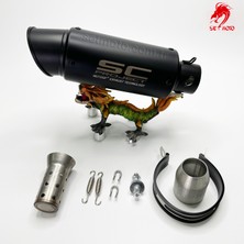 SC PROJECT RACING PERFORMANS - TOK SESLI - SUSTURUCU - SİYAH EGZOS EKSOS EGZOST