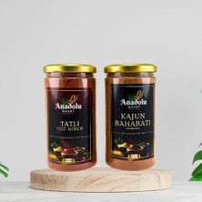 Anadolu Hasat 2'li Set-Kajun Baharatı 250 gr-Tatlı Toz Biber 200 gr Kavanoz