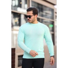 Eg38 Tmb Kare Triko Kazak Mint Yeşili