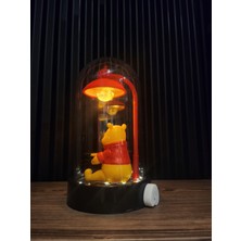Winnie The Pooh Gece Laması LED + Sokak Lambası Aydınlatmalı 21 cm