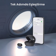 1hora AUT208 Tws Şeffaf Bluetooth Kulaklık - Kablosuz - Şarj Kutulu - Ios ve Android Uyumlu - Taşınabilir - Black