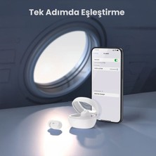 1hora AUT208 Tws Şeffaf Bluetooth Kulaklık - Kablosuz - Şarj Kutulu - Ios ve Android Uyumlu - Taşınabilir - White