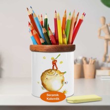 Asilmeydan Marsta Küçük Prens Ahşap Seramik Kalemlik - 3003381517975