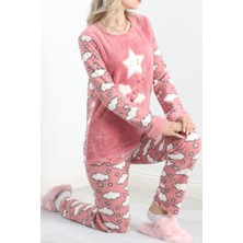 Sbn Kadın Polar Pijama Takımı Pembe