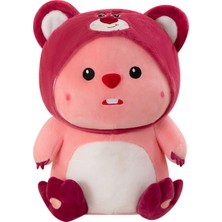 Qiqi Shop Ruby Çilek Ayı Peluş Oyuncak Sevimli Bebek Yastık Bebek 35CM (Yurt Dışından)