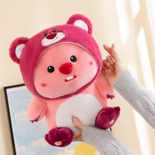 Qiqi Shop Ruby Çilek Ayı Peluş Oyuncak Sevimli Bebek Yastık Bebek 35CM (Yurt Dışından)