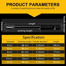 Dtools 12 Adet/set Çok Işlevli Matkap Uçları Inşaat Tungsten Seramik Üçgen Matkap Ucu Seti Seramik/fayans/beton/tuğla Duvar Camı (Yurt Dışından)