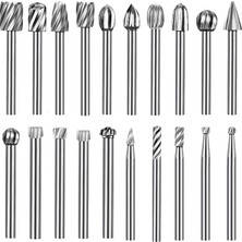 Dtools 20 Adet Döner Freze Seti Tungsten Karbür Döner Uç Freze Kalıp Taşlama Sap Seti Gravür Ahşap Işleme Oyma Cilalama ve Delme Içın (Yurt Dışından)