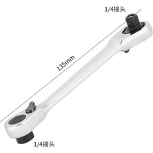 Dtools Mini 1/4 Cırcır Anahtarı Çıft Uçlu Hızlı Soket Cırcır Anahtarı Tornavida Hex Tork Anahtarları Seti Anahtarı El Tamir Araçları (Yurt Dışından)