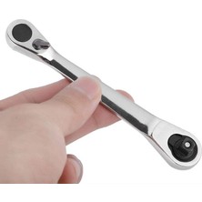 Dtools Mini 1/4 Cırcır Anahtarı Çıft Uçlu Hızlı Soket Cırcır Anahtarı Tornavida Hex Tork Anahtarları Seti Anahtarı El Tamir Araçları (Yurt Dışından)