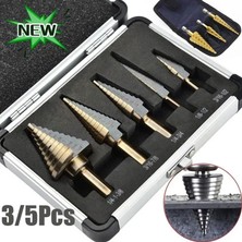 Dtools 3/5 Pcs Hss Cobalt Multıple Hole 50 Ölçü Step Drıll Bıt Set Aluminum Case/pouchf ile (Yurt Dışından)