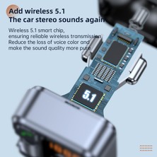 Happy World Shopping Fm Verici Handsfree Araba Bluetooth 5.1 Mp3 Çalar Stereo Araba Fm Modülatör PD30W Hızlı Araç Şarj Aux Bluetooth Adaptörü (Yurt Dışından)