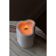 Özel Tasarım Dekoratif Doğal Taş Handmade Home Mum %100 Sowax Vanilya