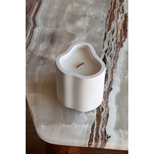 Özel Tasarım Dekoratif Doğal Taş Handmade Home Mum %100 Sowax Vanilya