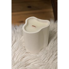 Özel Tasarım Dekoratif Doğal Taş Handmade Home Mum %100 Sowax Vanilya