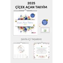 Giftcrea 2025 Yeni Yıl Takvimi Çiçek Açan Takvim - Masa ve Duvar Tipi, Tohum Zarfı Hediyeli