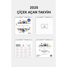 Giftcrea 2025 Yeni Yıl Takvimi Çiçek Açan Takvim - Masa ve Duvar Tipi, Tohum Zarfı Hediyeli