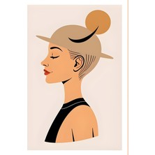 Aktüel Matisse - Boho - Art Deco - Soyut - Doğa ( 3 Lü Çerçevesiz ) Poster - Afiş - Tablo KR2C01230/