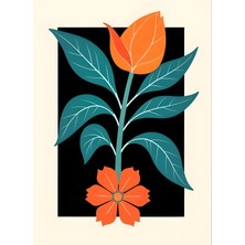 Aktüel Matisse - Boho - Art Deco - Soyut - Doğa ( 3 Lü Çerçevesiz ) Poster - Afiş - Tablo KR2C01258/