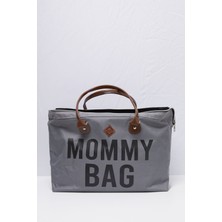 Rain Baby Gri Mommy Bag Yazılı Anne Çantası 19718