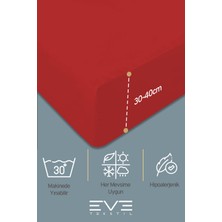 Eve Tekstil Doğal Pamuk Tek Kişilik Rainforce Kumaş Lastikli Çarşaf ve Yastık Kılıf Set