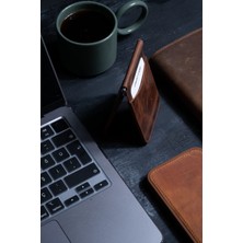 Saraci Leather Craft Deri Slim Kartlık ve Cüzdan, Para Klips Detaylı