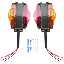 Humble 2pcs Amber/kırmızı LED Işaret Işıkları Gümrükleme Römork Işık Düzeneği (Yurt Dışından)