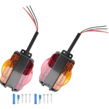 Humble 2pcs Amber/kırmızı LED Işaret Işıkları Gümrükleme Römork Işık Düzeneği (Yurt Dışından)