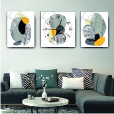 Kolaj Çizim Cam Tablo ve Cam Saat