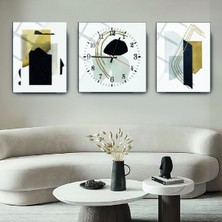 Kolaj Çizim Cam Tablo ve Cam Saat